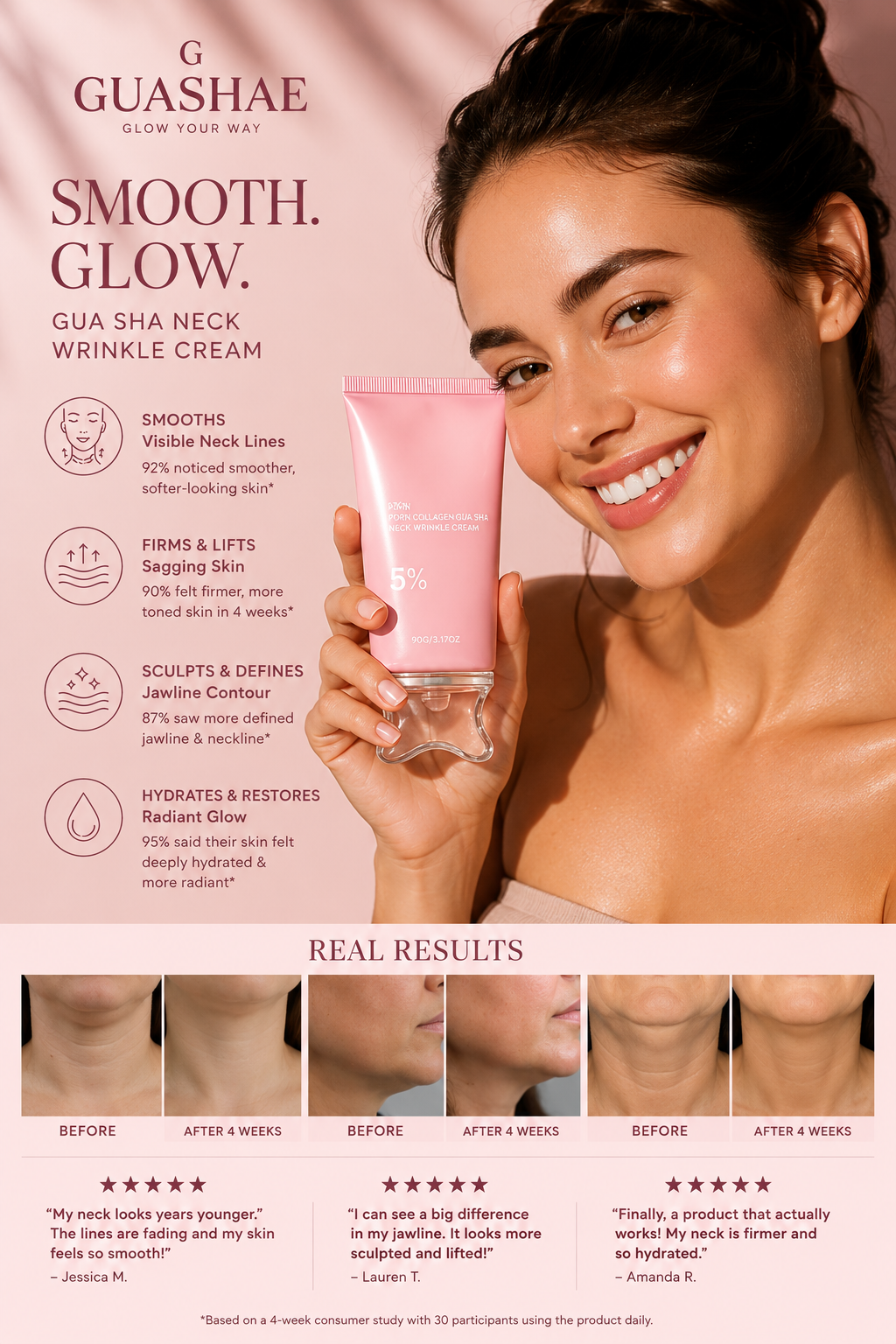 Guashae PDRN Collagen Gua Sha Neck Wrinkle Cream